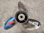 14 1/2" X 19P Powertech Prop, OM250OSS3R19S, Omc Evinrude, New Hub P9177. Fixed Price $207.00.