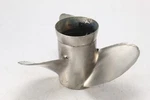 Michigan Wheel Stainless Propeller 14-1/4 X 17 75-140 Hp. Fixed Price $115.00.