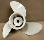 Used Michigan / Johnson & Evinrude 13" X 19" Aluminum Outboard Propeller PJ82. Fixed Price $59.99.