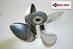 Johnson Evinrude Outboard Stainless Left Hand Blade Propeller 14" X 23" 763327. Fixed Price $129.99.