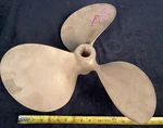 Hytorq 21" X 20 Pitch 3 Blade Left Hand Bronze Inboard Boat Propeller. Fixed Price $599.99.