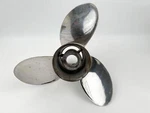 Michigan Wheel Apollo Blade Stainless Steel Propeller 13 1/4" X 17P Lh. Fixed Price $174.95.