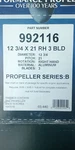 Michigan 992116 Vortex 12 3/4 Rh Blade Aluminum Propeller Series Nib. Fixed Price $79.97.