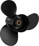Ouleme Aluminum Boat Prop 9.75X9.5 For Merc 25-30HP 10T Spline 3-BLADE Rh. Fixed Price $75.99.