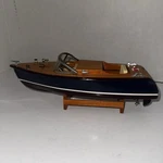 Unique Vintage Chris Craft 10 Runabout Display Model Wood Boat With Stand. Fixed Price $149.95.