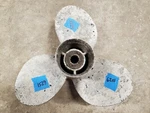 Aluminum 12 1/2" 8P Mercury Black Max Propeller, 48-42738-8, 13 Spline, P6251. Fixed Price $12.00.