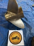 Oem Mercruiser Mercury Stainless Steel Propeller 48-16544 19P 3 Blades. Fixed Price $174.95.