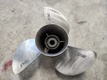 1/4" X 15P Yamaha Stainless Steel Propeller, 15-M, Pbs, P10068. Fixed Price $285.00.
