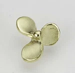 Propeller Lapel Pin Tie Tac Boating Motor Gold Plated 1/2" Usa American New. Fixed Price $9.97.