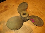 Michigan Wheel Brass 3 Blade Left Hand Propeller Amc 591 Scott Attwater. Fixed Price $80.00.