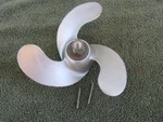 Evinrude Antique Outboard Motor 3HP Propeller 1952-55 Lightwin With Hub + Nut. Fixed Price $29.95.