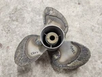 12 1/2" X Pitch Unknown Powertech Ss Prop, Mercury 13 Spline, Needs Work, P9982. Fixed Price $23.00.