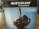 Quicksilver Propeller, QA2060X, 12 1/2"DX8"P, Black Diamond, New Aluminum, Rh. Fixed Price $155.00.
