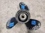 Aluminum 13" X 19P Mercury Propeller, 48-65588-19, 4.25" 15 Spline, P9473. Fixed Price $36.00.