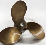 Vintage Michigan Chris Craft Brass Propeller Equi-poise Commander AM-394 Merc. Fixed Price $165.00.