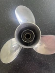 13 1/4" X 19P Solas Stainless Propeller, Fits Spline Suzuki Stroke, # 2372. Fixed Price $60.00.