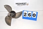 Mercury 15 X 19" Cleaver Style Stainless Propeller Solid Spline, 48-74598A4. Fixed Price $299.00.