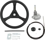 Outboard Steering Rotary System Boat Kit 13.5IN Wheel 3/4IN Shaft. Fixed Price $89.75.