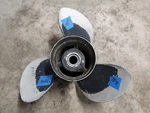Aluminum 14" X 19P Michigan Wheel Prop, 031025, Mercury Yamaha Honda 4.75" P7841. Fixed Price $25.00.