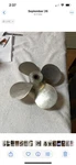 Mercury Outboard Vintage Mark 15,20,25,30, Aluminum Propeller, Michigan Amc 540. Fixed Price $45.00.