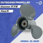Propeller 9 7/8X11 For Honda Outboard 25HP-30HP Aluminum 10 Tooth. Fixed Price $69.99.