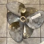 Chris Craft Dual Brass 17X16 Pitch Left Hand Right Propeller. Fixed Price $600.00.