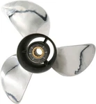 13 1/2 X 21 Stainless Steel Outboard Prop Fit Mercury 40-140HP. Fixed Price $345.00.