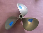 Rh Ni-bral 13" X 16P Federal Equi-poise Super Cup Inboard Prop, 1/8", P7572. Fixed Price $343.00.