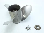 16546A46 Mercury Mariner 13-7/8 X 21 Stainless Propeller 40-140 Hp Hubless. Fixed Price $295.00.