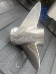 Quick Silver Stainless Steel Propeller. Fixed Price $125.00.