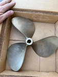 Federal Equi-poise Super-cup Propeller 144R1 Ni-bral Bronze. Fixed Price $400.00.