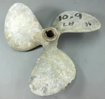 Sailboat Michigan 3 Blade Bronze Propeller 10LH9 X 7/8 Used Great Shape. Fixed Price $126.87.