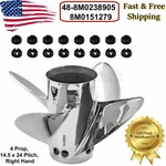 For Mercury Fury 14.5 X 24" Pitch 8M0238905 (ss 8M0151279) Propeller New. Fixed Price $675.00.