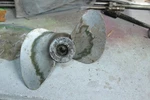 Used Mercury Mark 15 Prop MD6491D. Fixed Price $36.00.