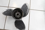 Michigan Omc 15X17P #391290 S.s. Propeller Damaged Blades Rh. Fixed Price $64.00.