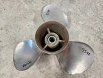 14 1/2" X 17P Mercury Stainless Propeller, 48-79830-17, 4.75", P9598. Fixed Price $129.00.