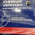 New Aluminum 11" X 9P Brp Evinrude Johnson Propeller, 765048, 14 Spline, 0765048. Fixed Price $99.00.