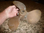 Michigan Smc 620 3-BLADE Brass Propeller. Fixed Price $30.85.