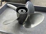Omc Renegade Bass 4-BLADE Stainless Steel Polished Propeller 13 1/2X25 175738. Fixed Price $750.00.