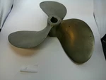 Antique Brass Boat Motor Propeller Michigan Ni Bral Cupped 13RH13. Fixed Price $100.00.