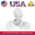 1/4 9-J Outboard Propeller 9.25X9 Fit Yamaha Fngines 9.9-20HP 8 Spline Rh. Fixed Price $45.00.
