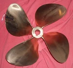 Michigan Wheel 18 X Nibral Inboard Propeller Left Hand 1/2" Bore (241-16). Fixed Price $799.00.