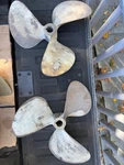 Hung Shen Twin 3 Blade Boat Props (pair) - 24 Rh 29 / Lh. Fixed Price $345.00.
