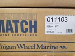 Michigan Wheel P/n 011103 13-1/4 X 17 Replaces Johnson Evinrude 765183. Fixed Price $125.00.