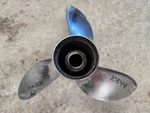 13" X 19P Omc Evinrude Johnson Ss Prop, 389510, Needs Spline Hub, P10844. Fixed Price $25.00.