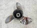 12 3/4" X 21P Omc Evinrude Johnson Ss Propeller, 384702, 13 Spline Hub, P9400. Fixed Price $115.00.