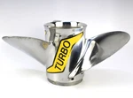 Turbo Boat Propeller 14 1/4X20 Stainless Steel. Fixed Price $150.00.
