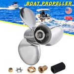 13 X 19 Stainless Steel Prop For Mercury Outboard Engines 40-140HP 15 Spline Rh. Fixed Price $265.99.