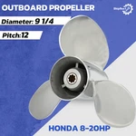 9 1/4 X 12 Stainless Steel Outboard Propeller For Honda Boat Engine 8-20 Hp. Fixed Price $165.00.