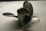 Mercury/johnson/suzuki/yamaha 15SPLINE 14/20 Standard-rotation Stainless Prop. Fixed Price $135.00.